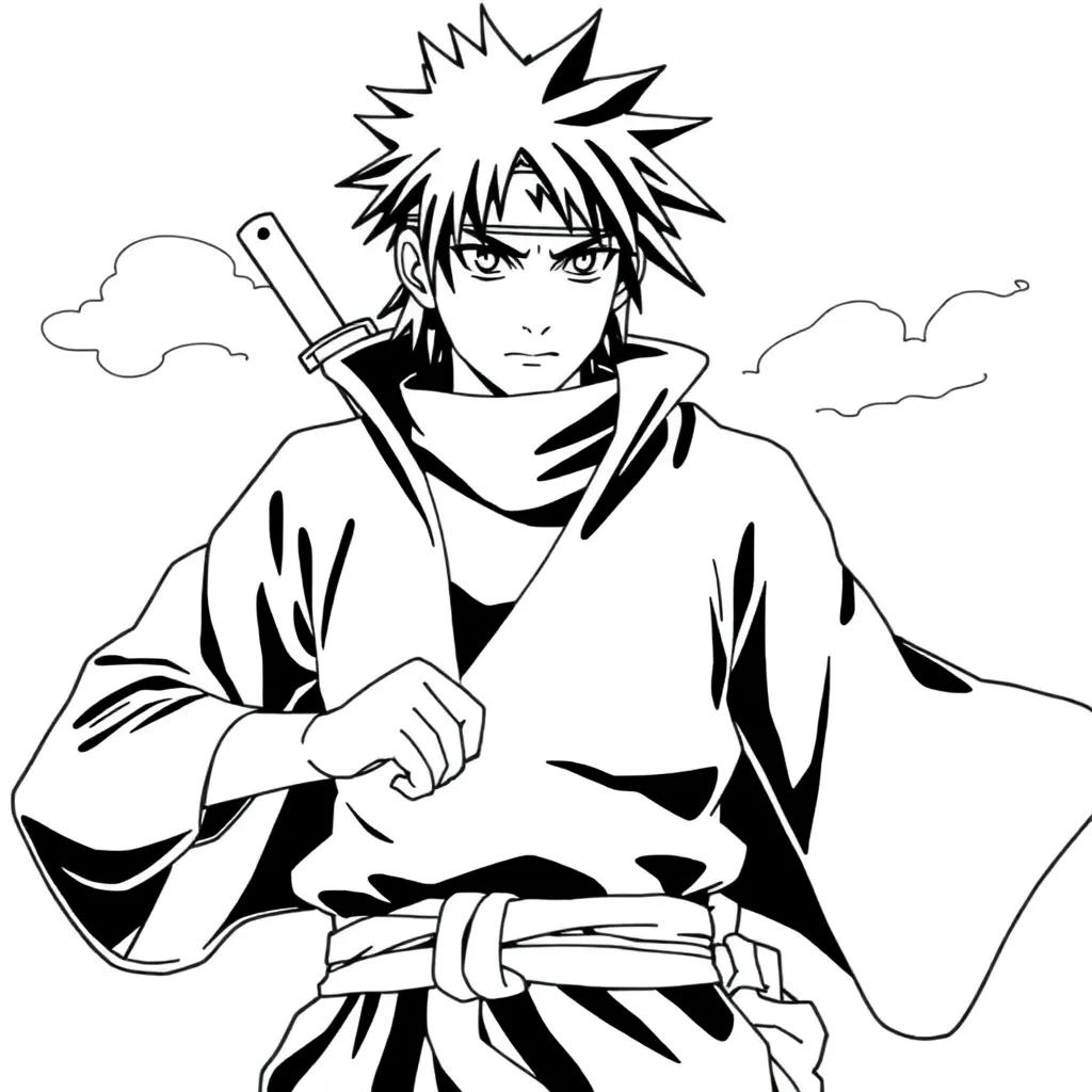 Naruto Sasuke Coloring Pages