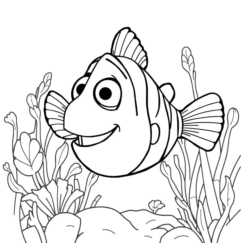 Nemo Printable Coloring Pages