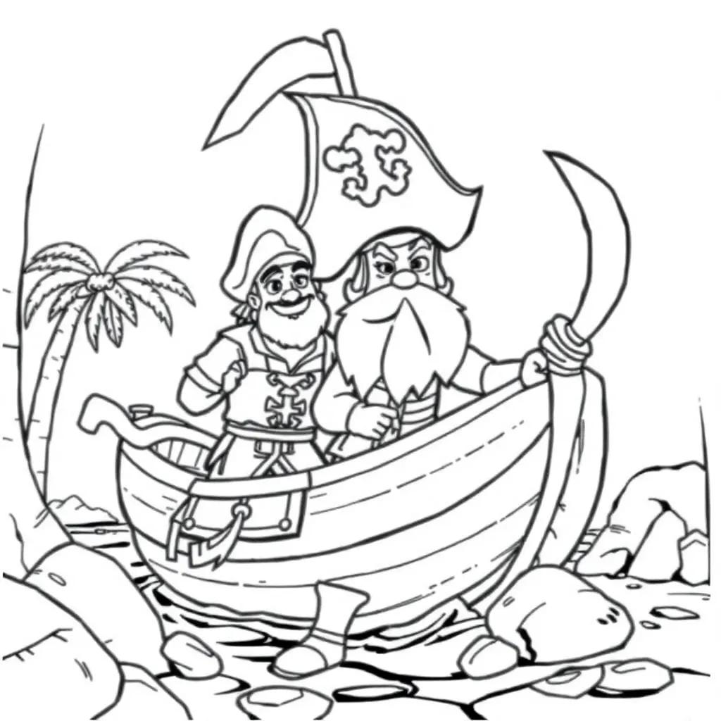 Neverland Pirates Coloring Pages