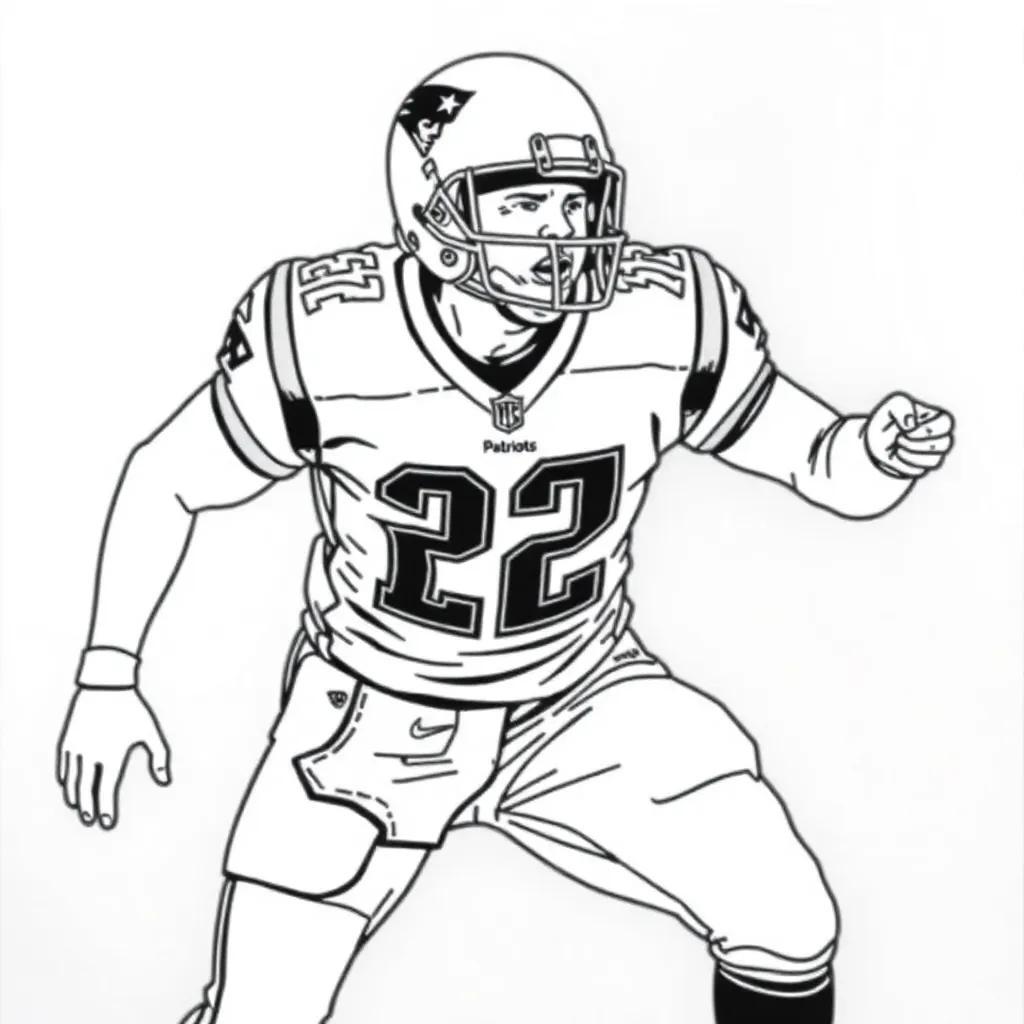 New England Patriots Football Coloring Pages