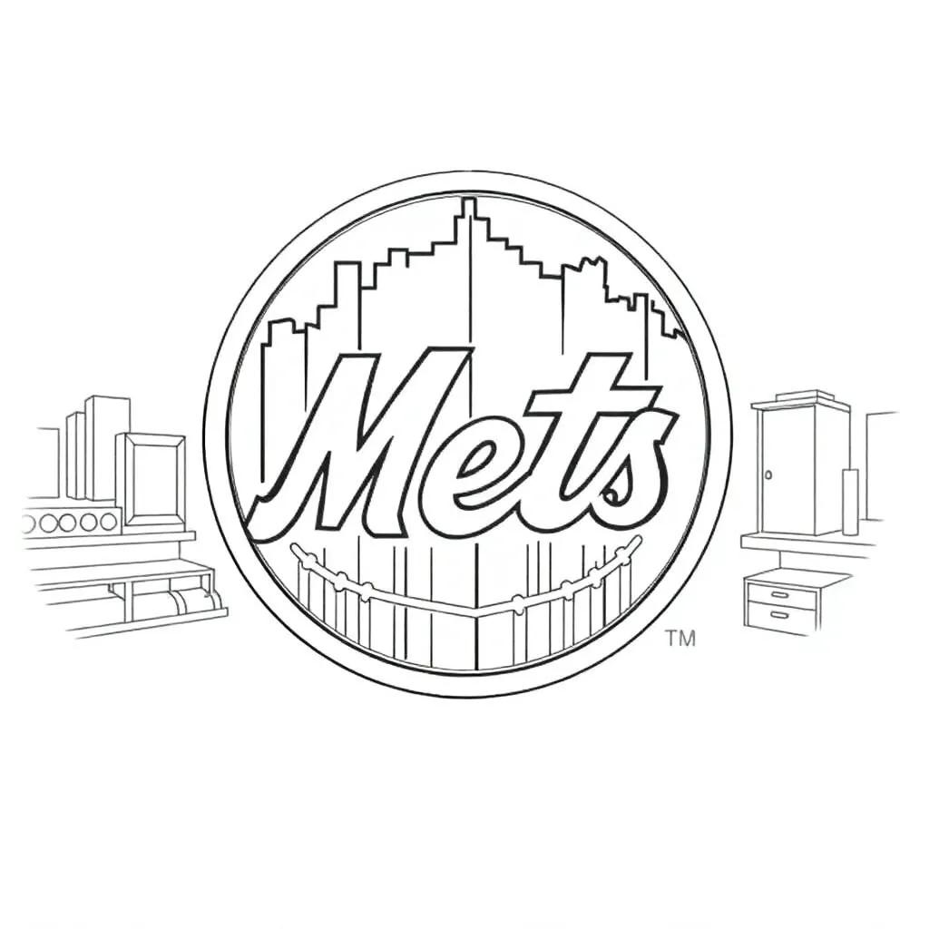 New York Mets Coloring Pages