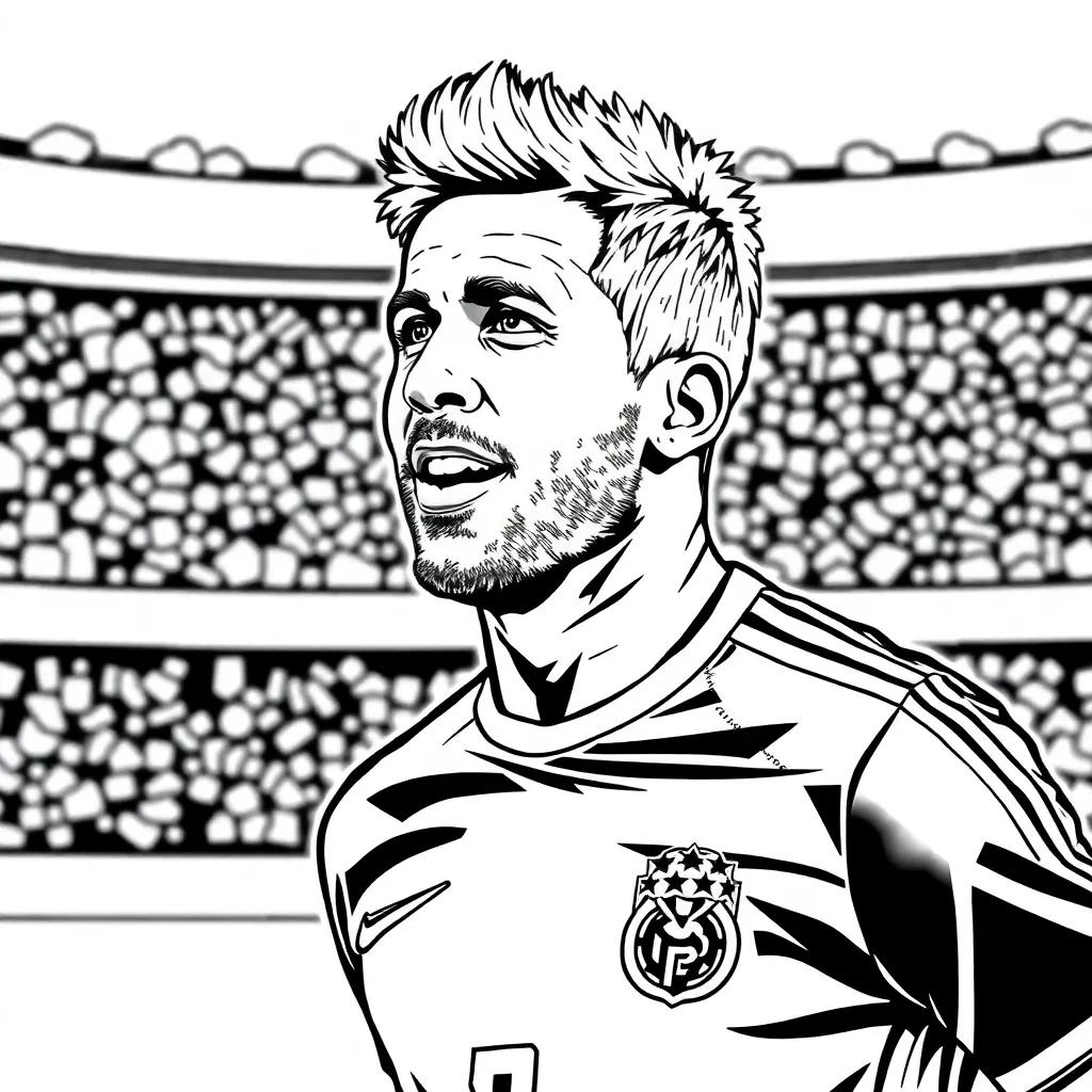 Neymar Jr Coloring Page