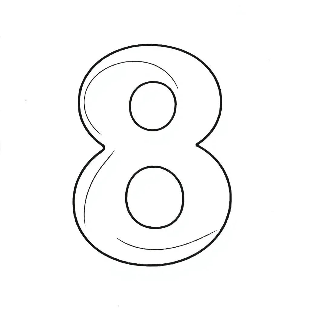 Number 8 Coloring Pages