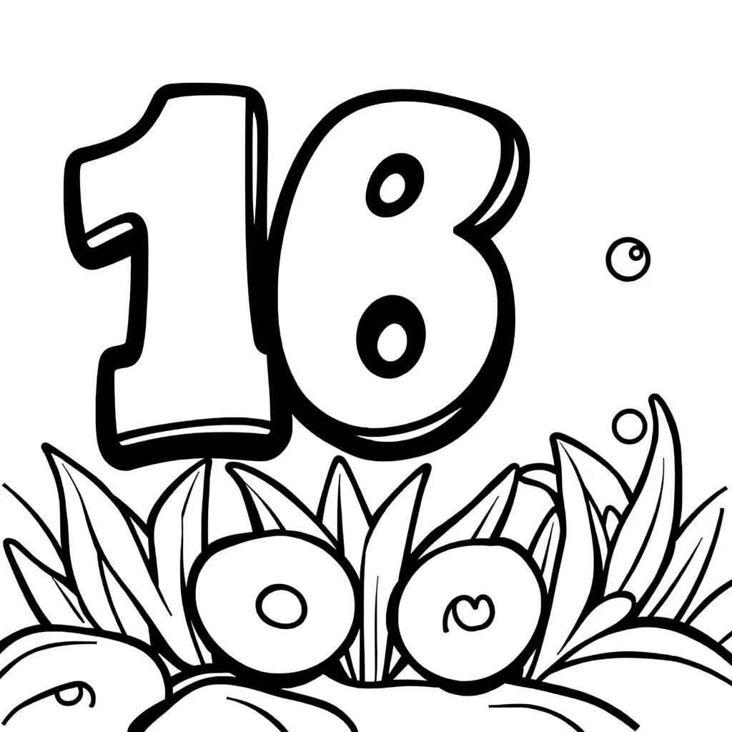 Numbers Coloring Pages Printable