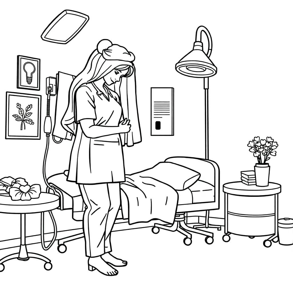Nursing Coloring Pages For Adults