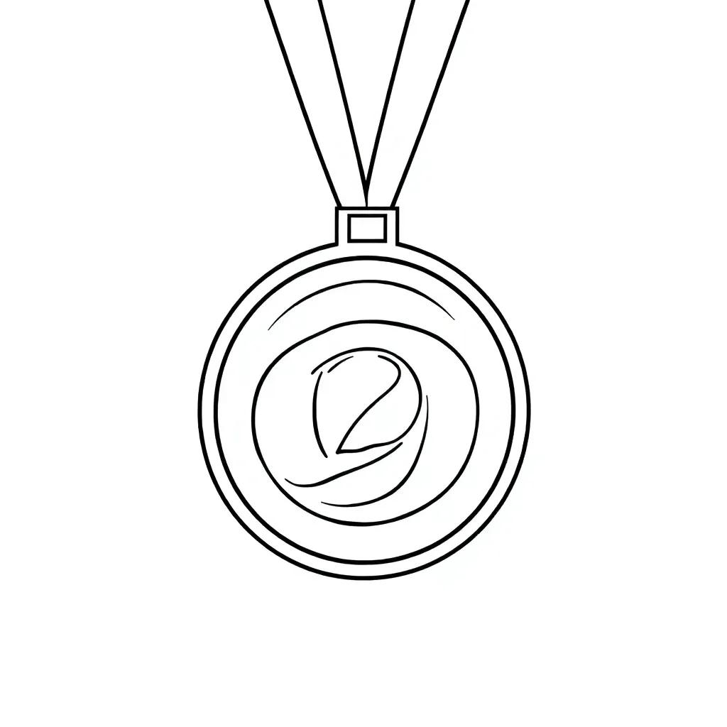 Olympic Medal Coloring Page