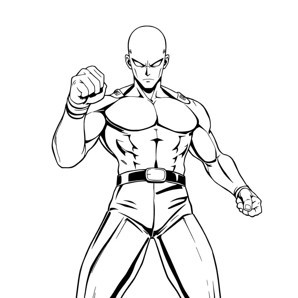 One Punch Man Color Pages