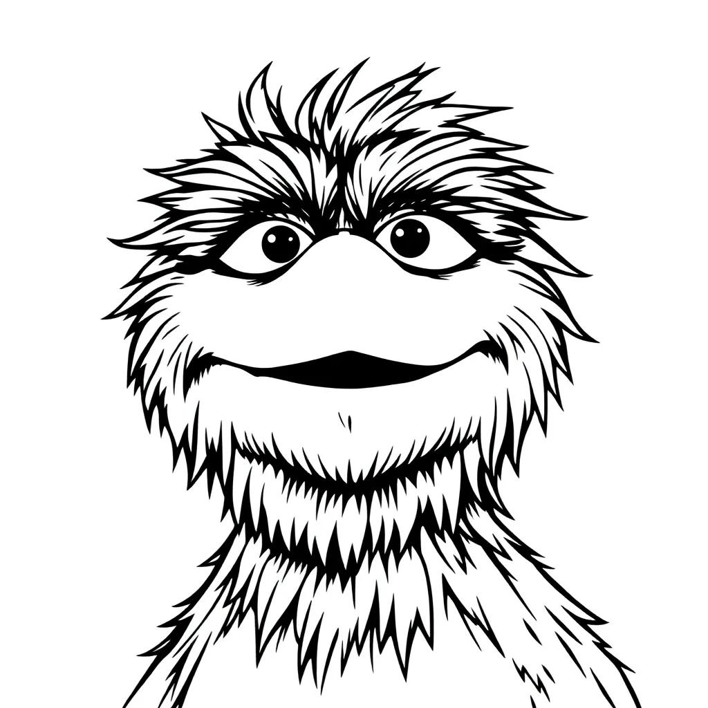 Oscar Grouch Coloring Pages