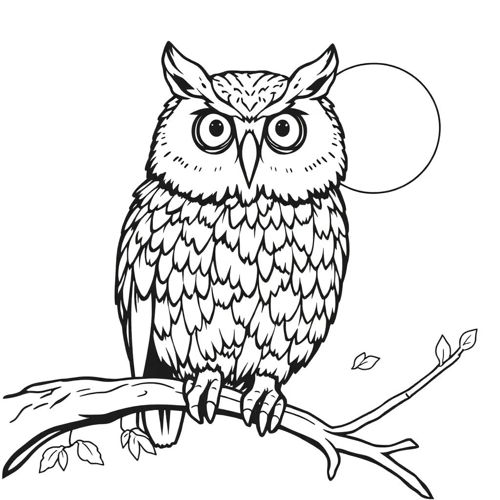 Owl Coloring Pages Free Printable