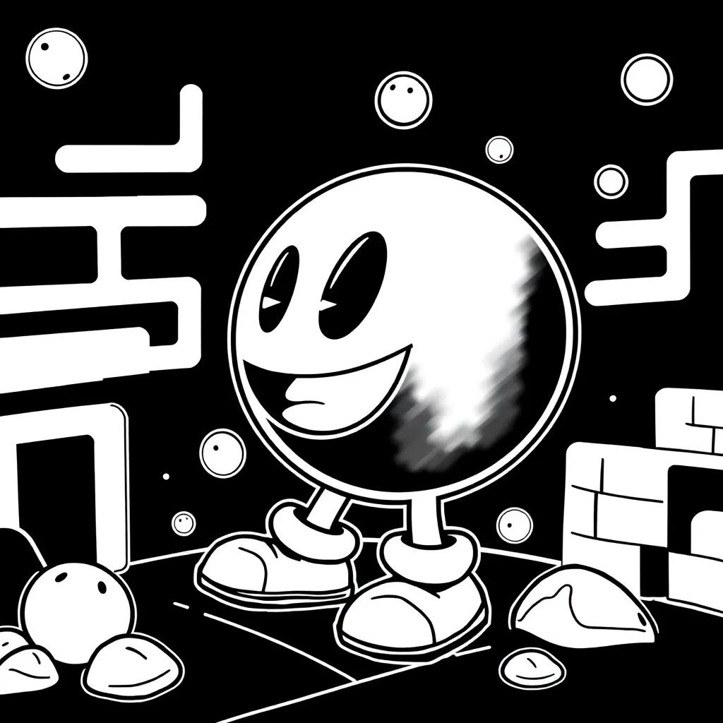Pac Man Coloring Page