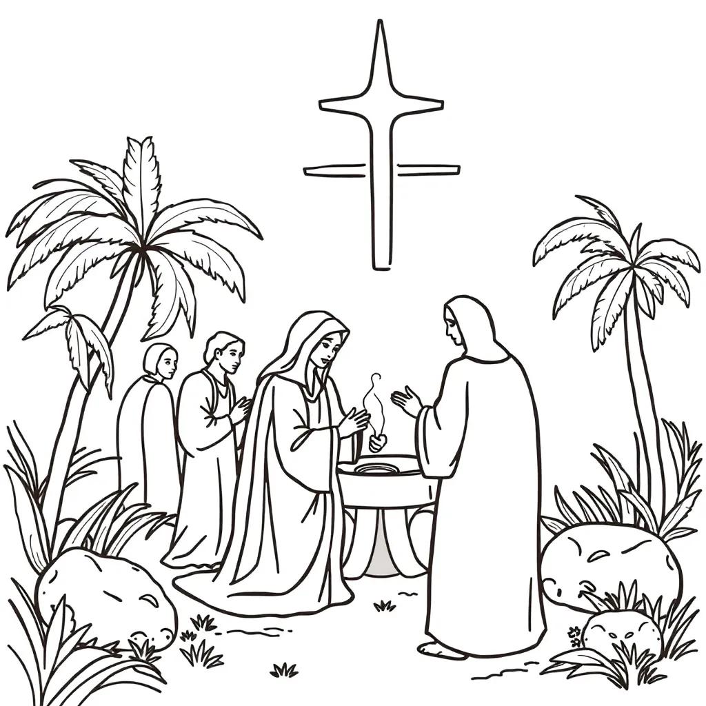Palm Sunday Free Coloring Pages