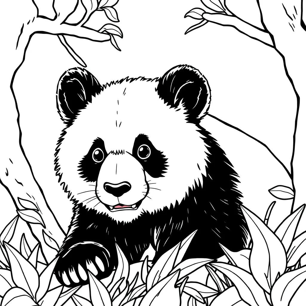 Panda Printable Coloring Pages