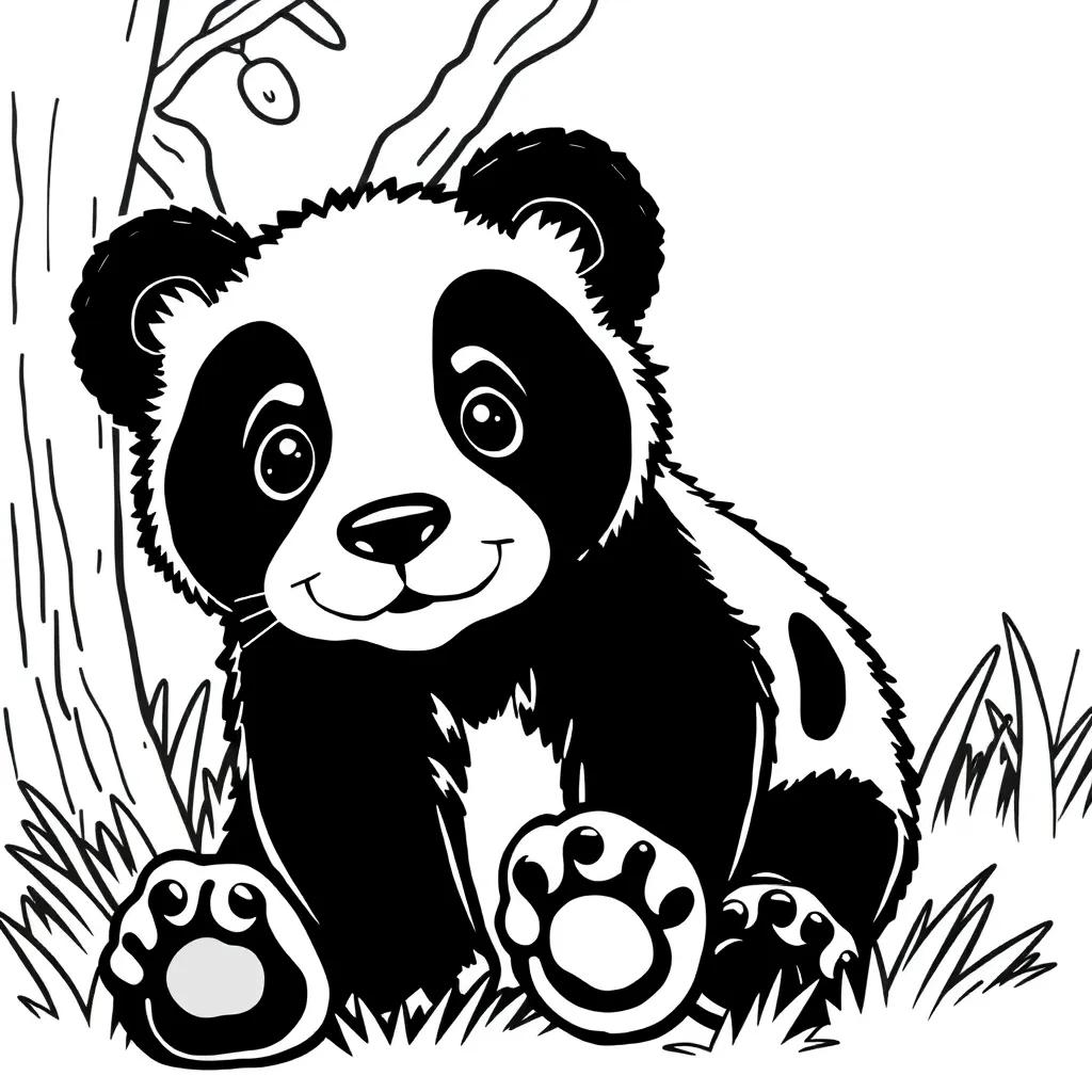 Pandy Paws Coloring Page