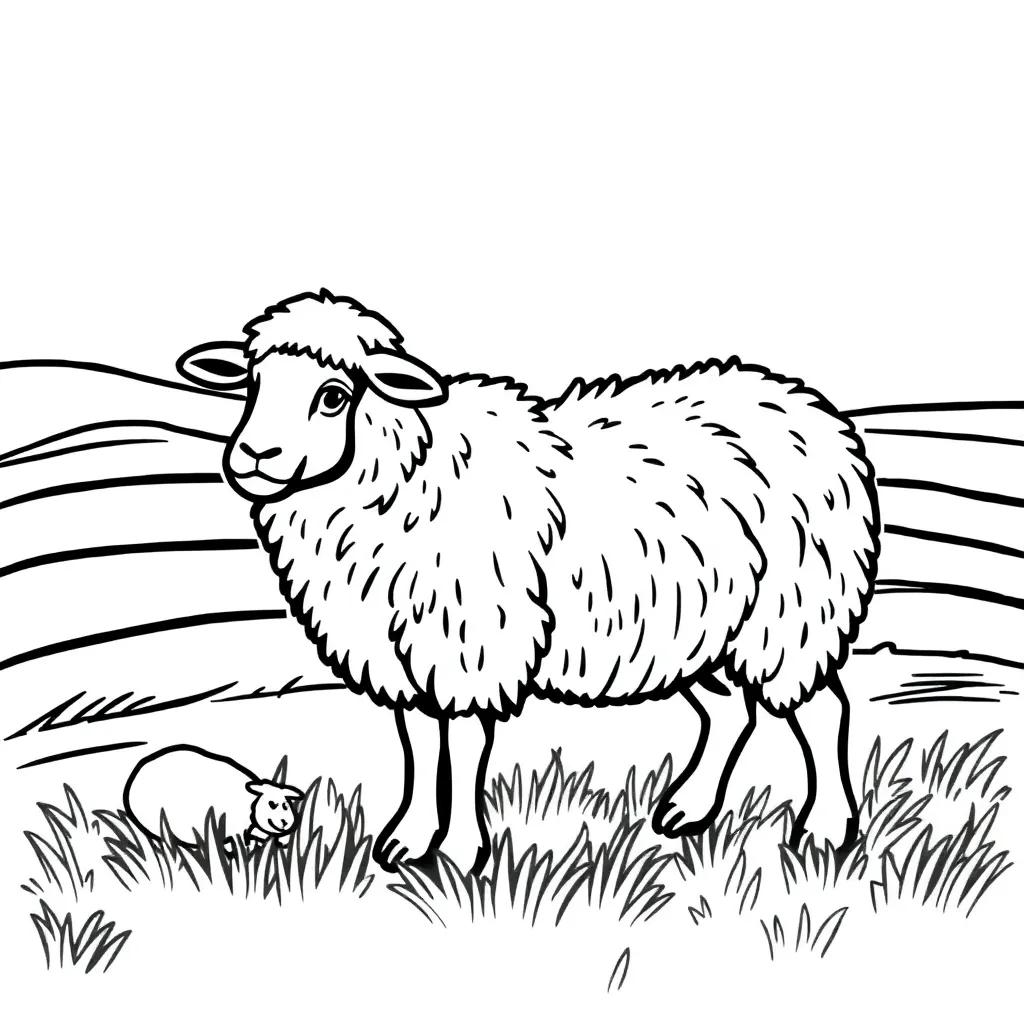 Parable Of The Lost Sheep Coloring Page Parable Of The Lost Sheep Coloring Page