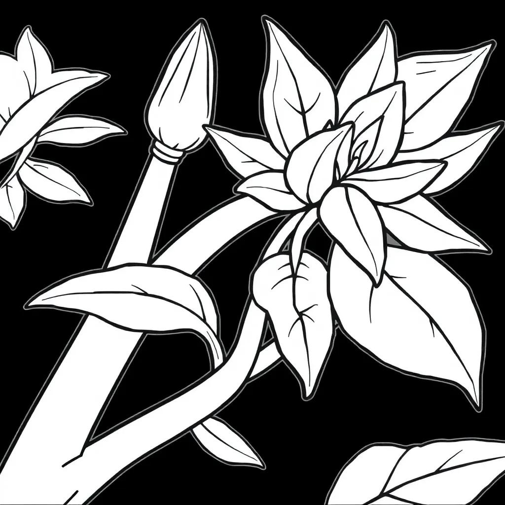 Parts Of A Plant Coloring Page