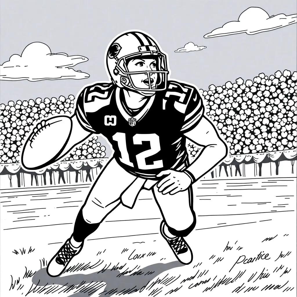 Patrick Mahomes Coloring Pages Printable