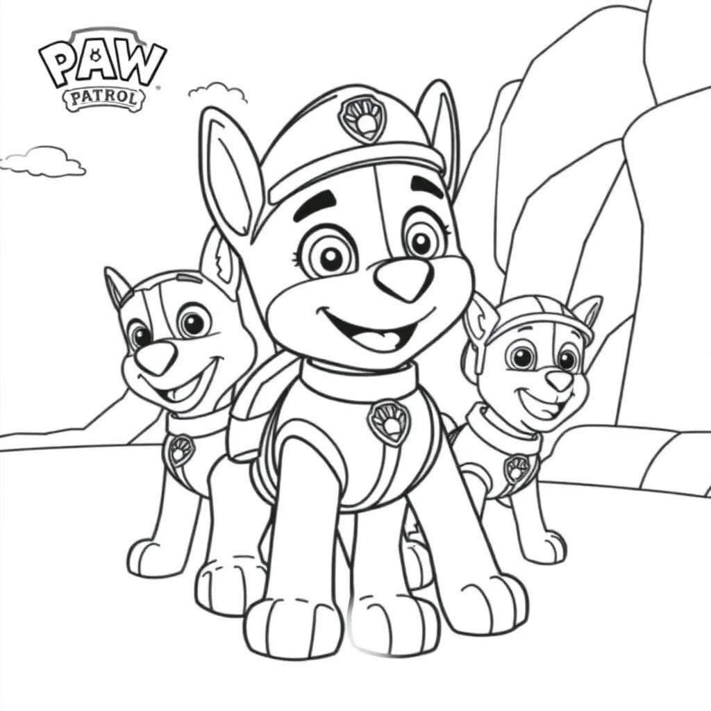 Paw Patrol Mighty Movie Coloring Pages