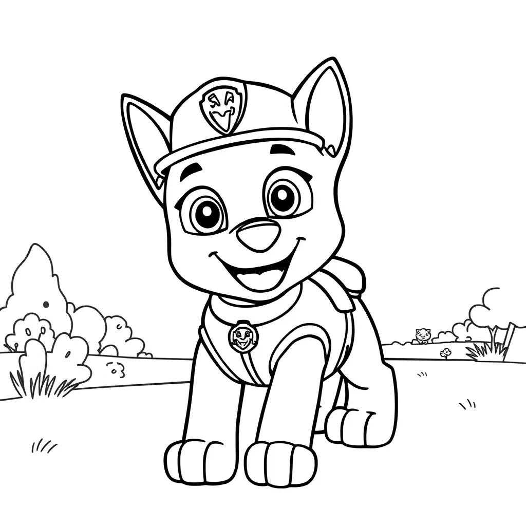 Paw Patrol Coloring Page Printable