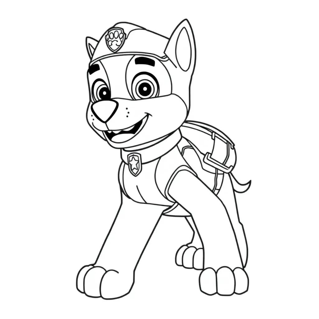 Paw Patrol Rocky Coloring Pages