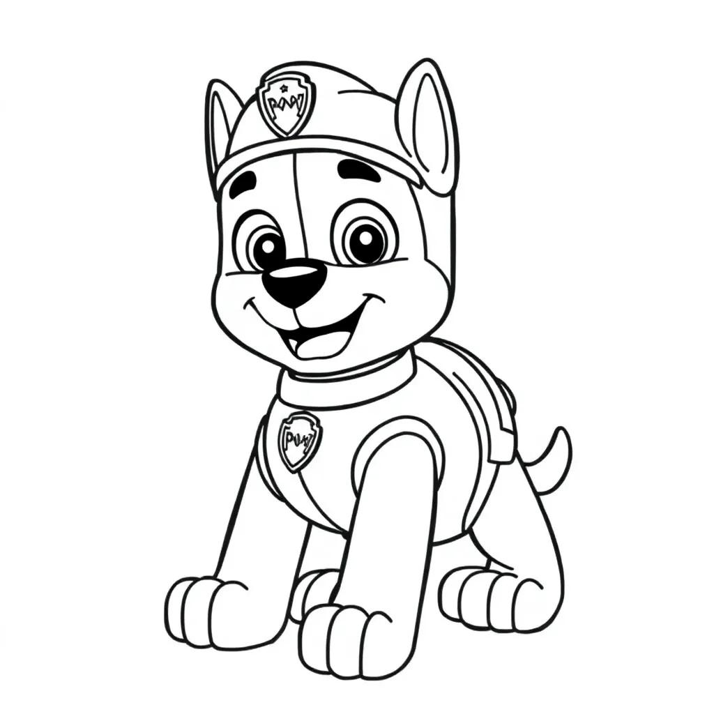 Paw Patrol Rocky Coloring Page