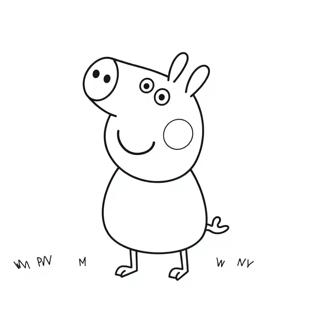 Peppa Pig Printable Coloring Pages