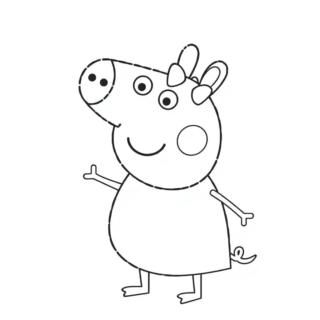 Peppa Pig Color Page Peppa Pig Color Page