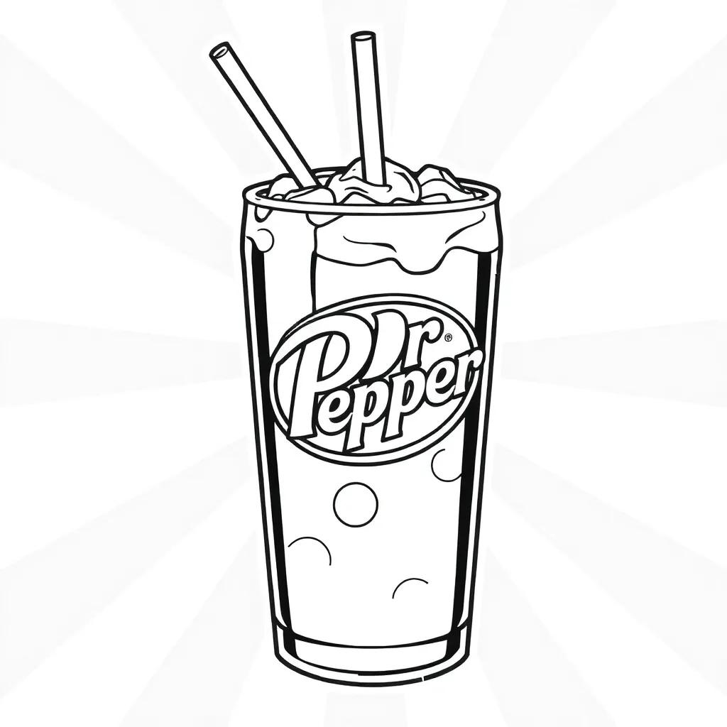 Dr Pepper Coloring Page