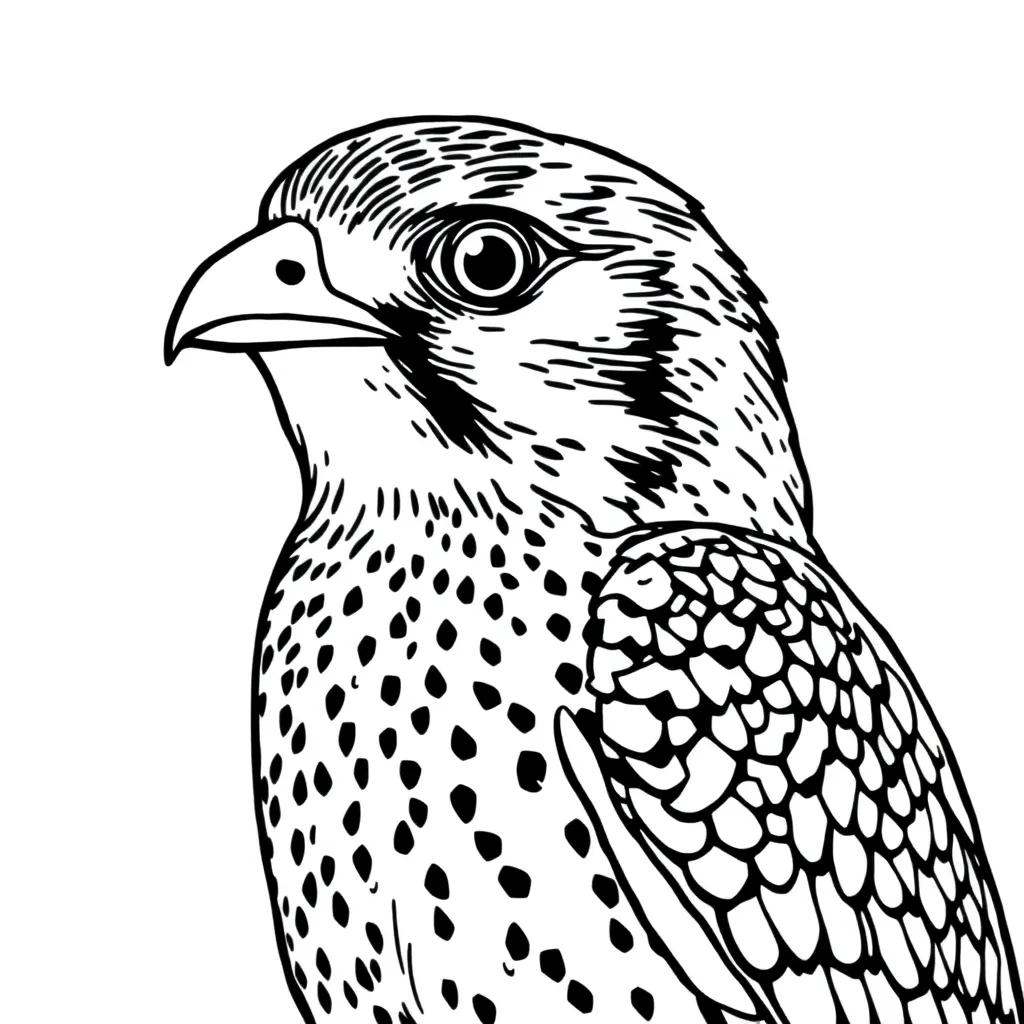 Peregrine Falcon Coloring Page
