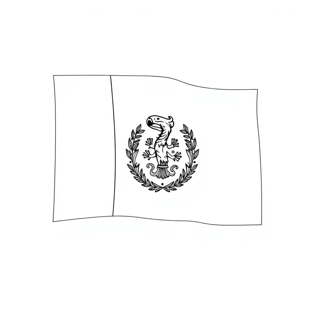 Peru Flag Coloring Page