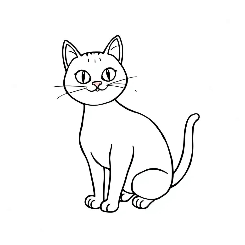 Pete The Cat Coloring Page Free