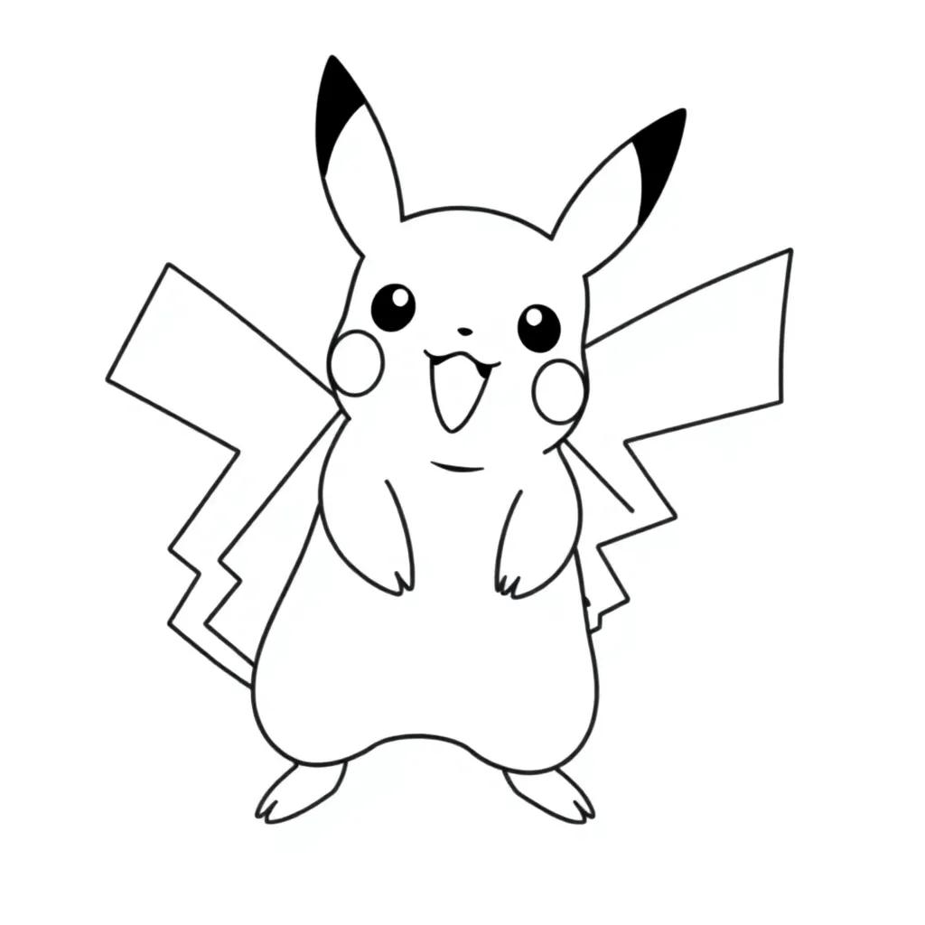 Pikachu Coloring Pages Free