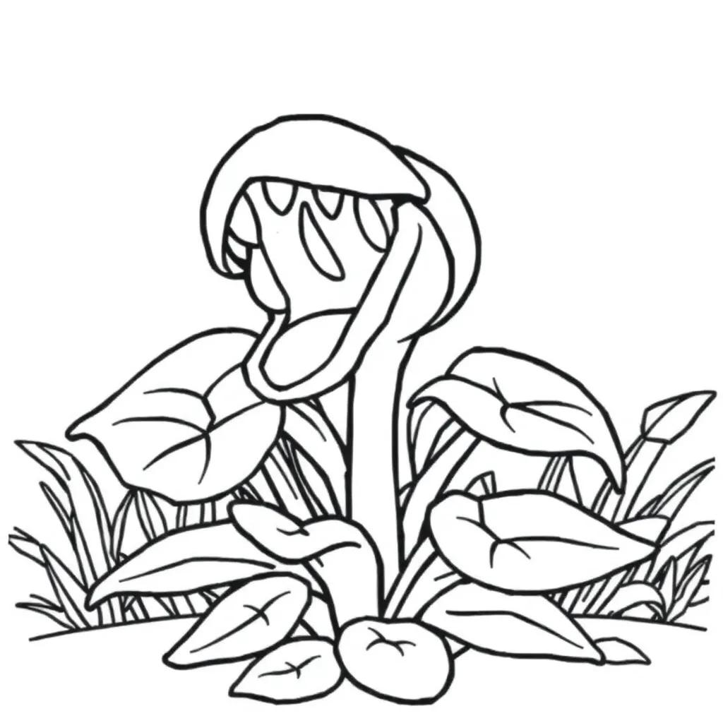 Piranha Plant Coloring Pages