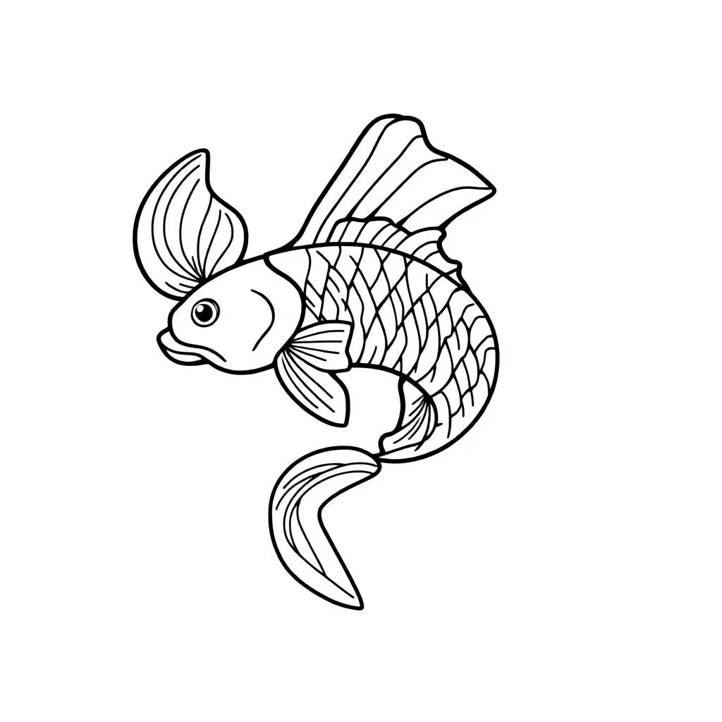 Pisces Zodiac Sign Coloring Page
