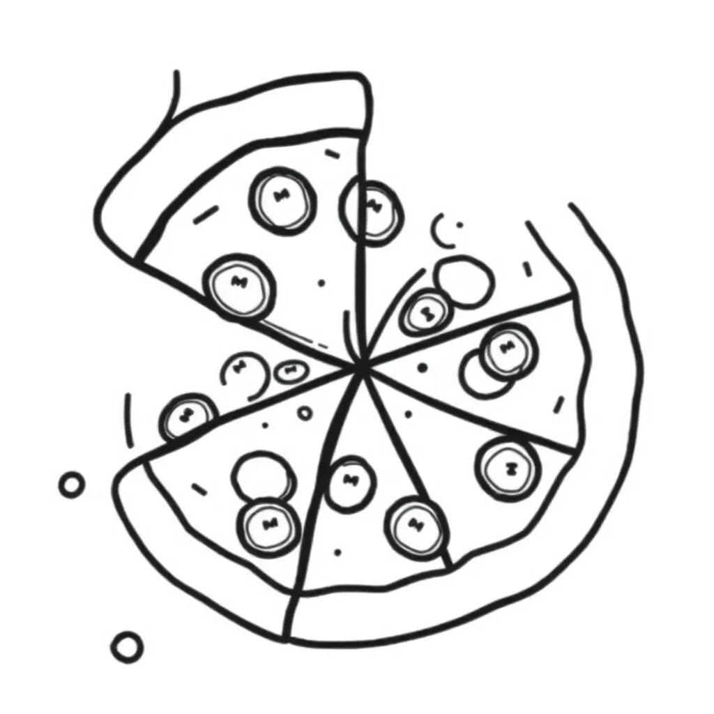 Pizza Coloring Pages Free