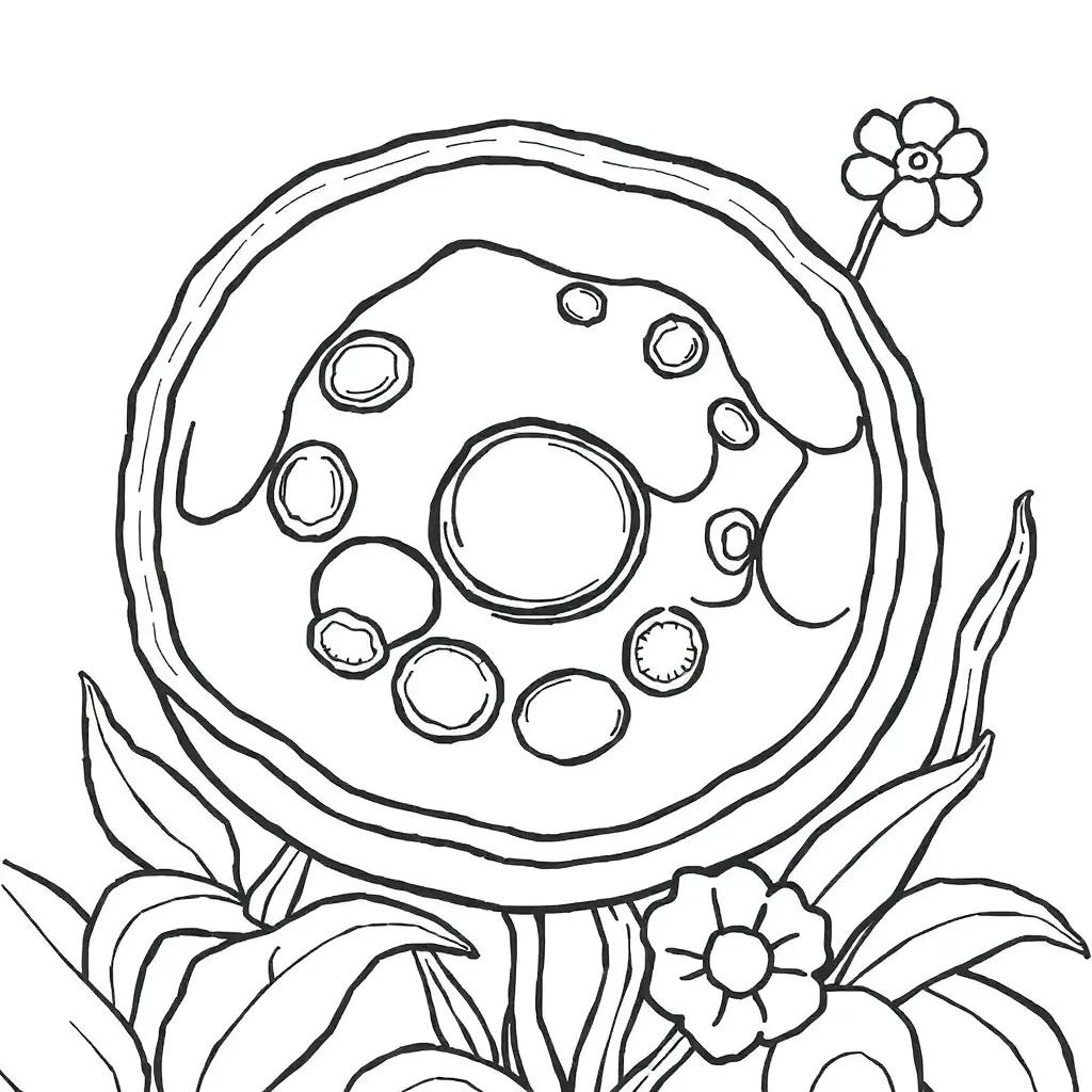 Plant And Animal Cell Coloring Page