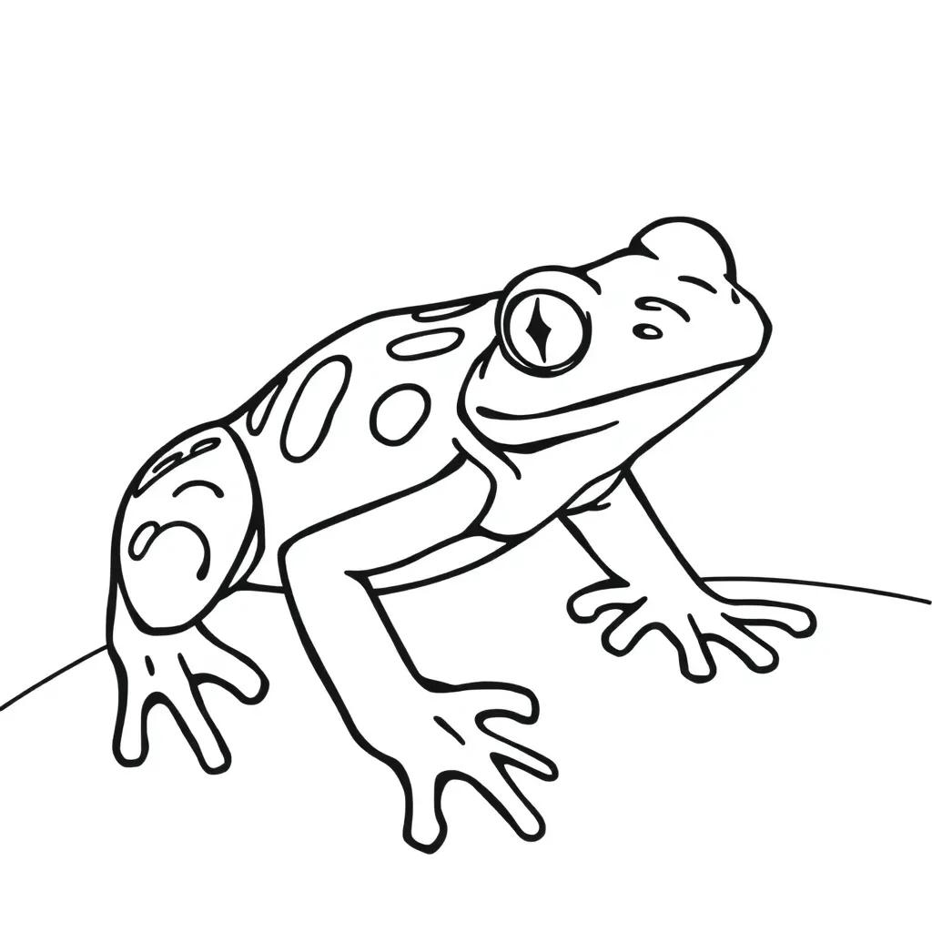 Poison Dart Frog Coloring Page