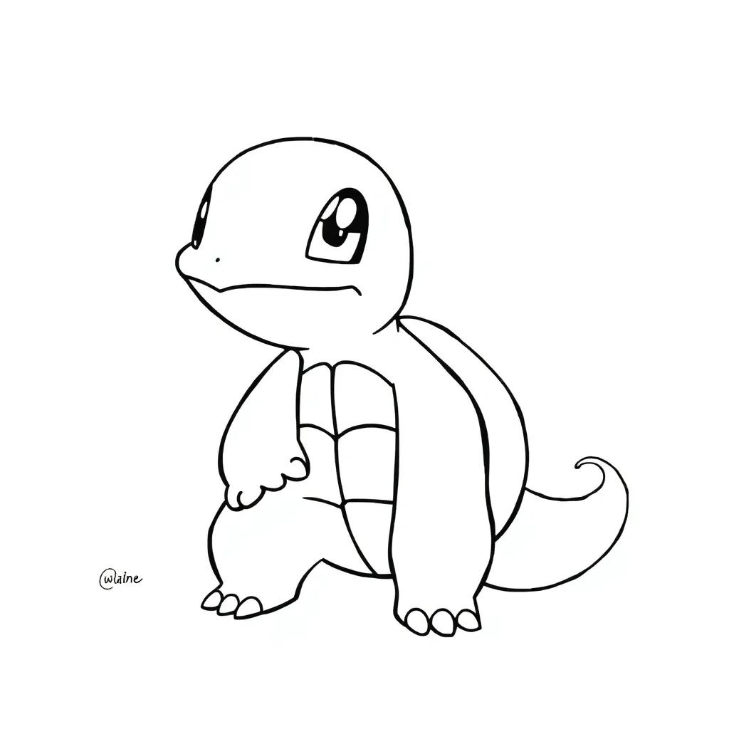 Pokemon Coloring Pages Squirtle