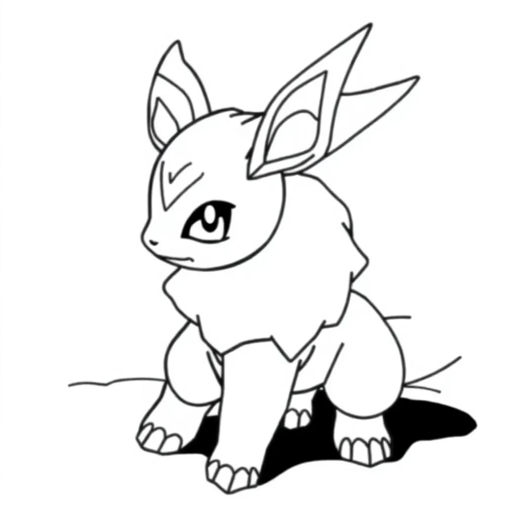 Pokemon Vaporeon Coloring Pages