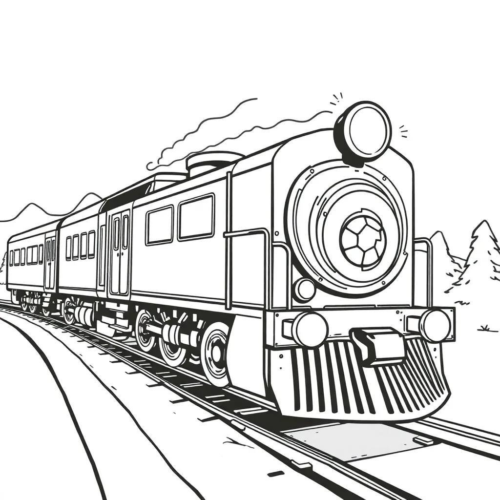 Polar Express Ticket Coloring Page