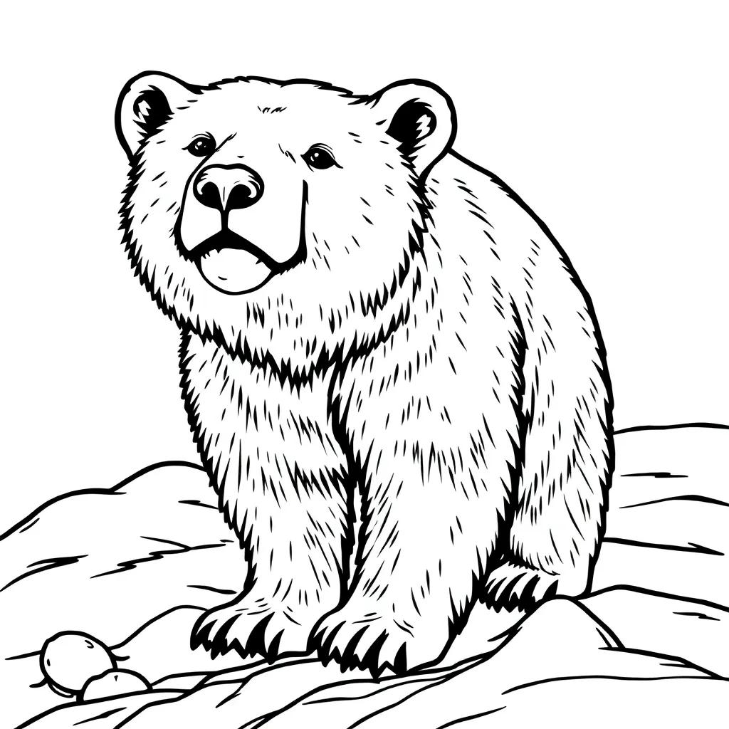 Polar Bear Coloring Pages Printable