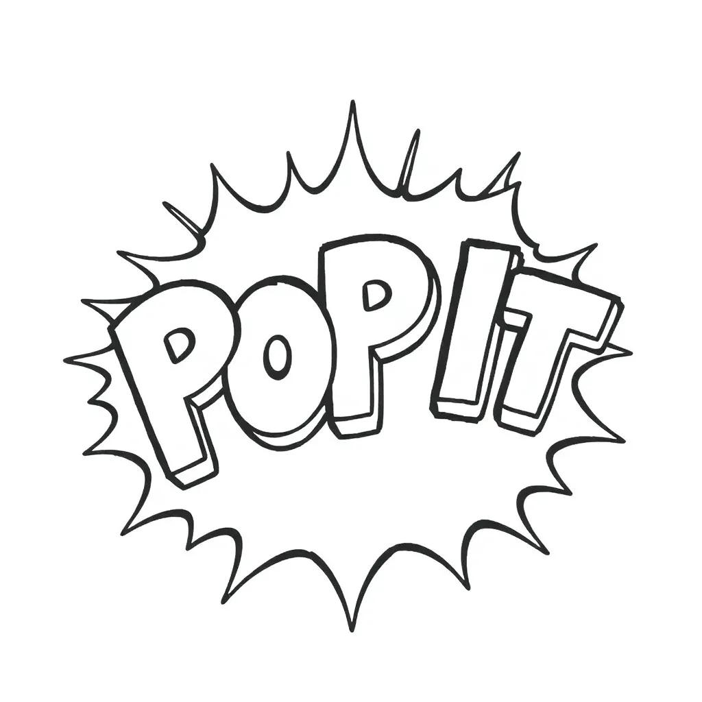 Pop It Coloring Pages