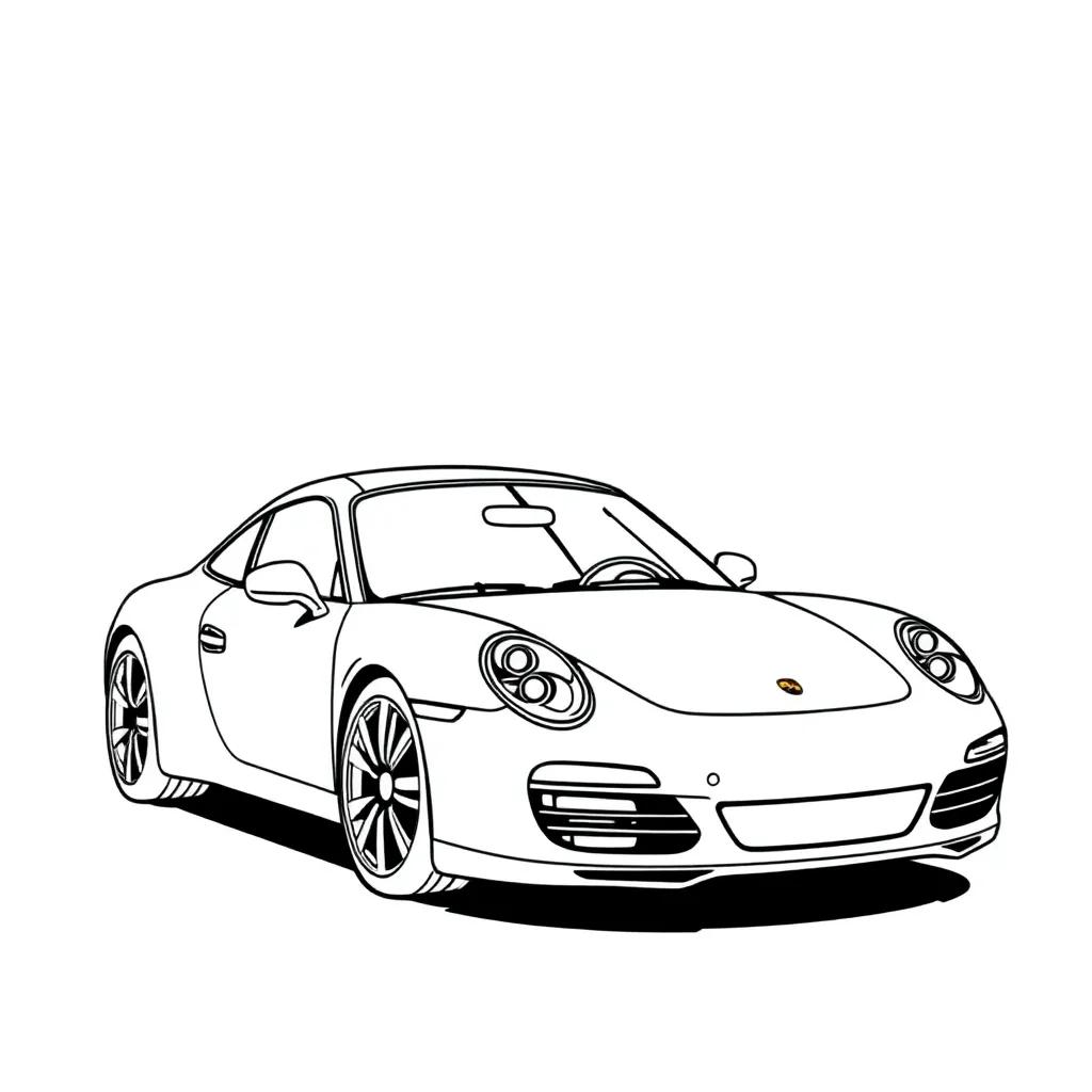 Porsche 911 Coloring Pages