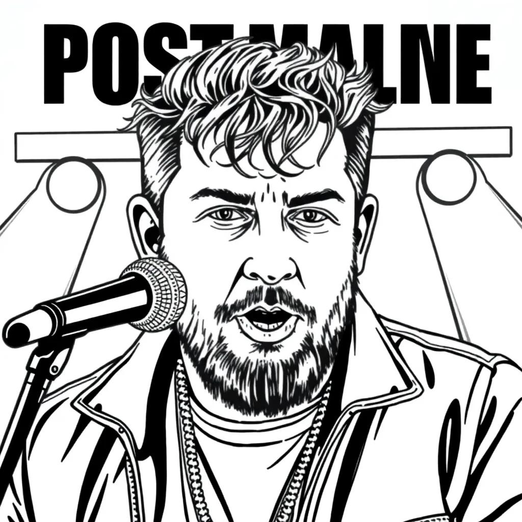 Post Malone Coloring Pages