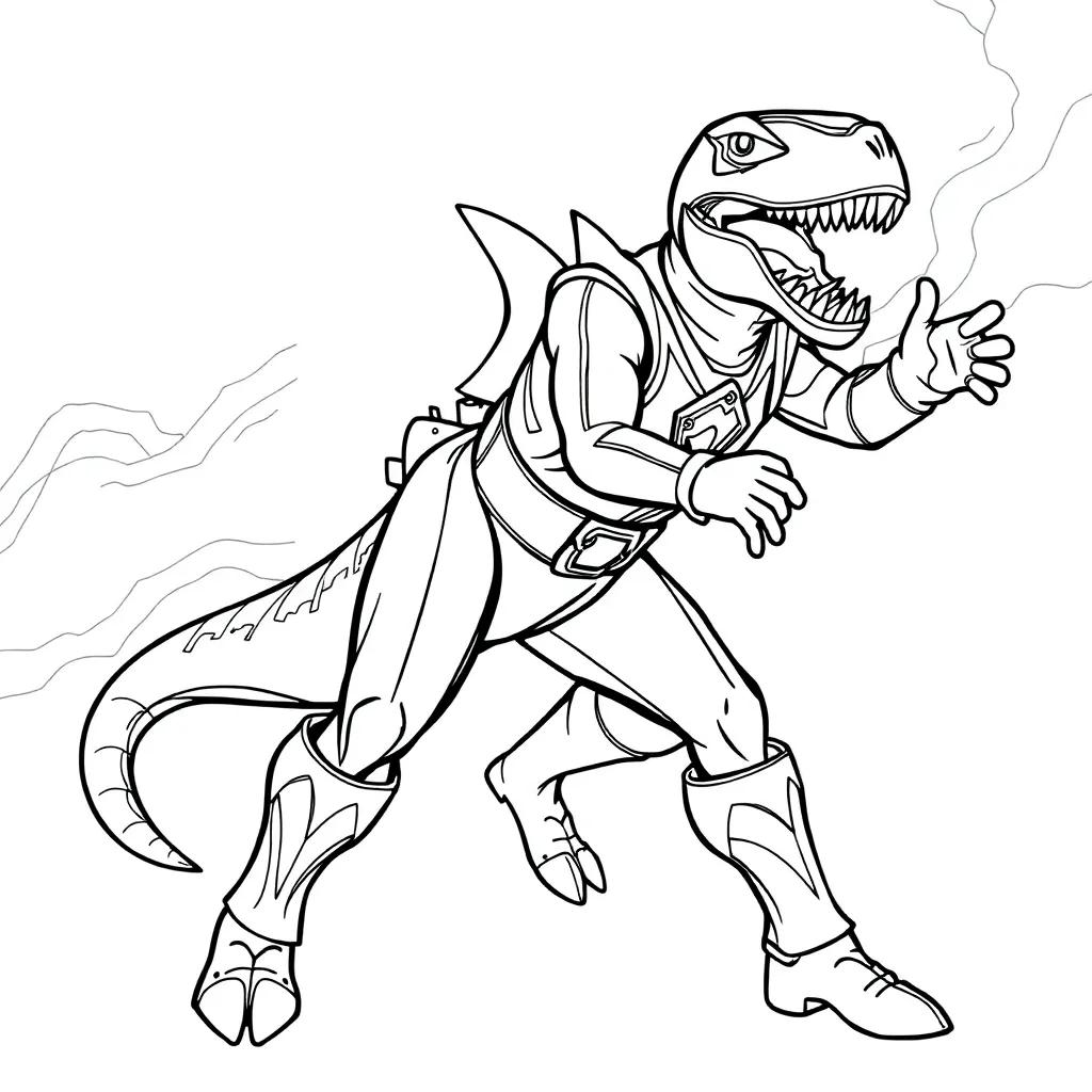 Power Rangers Dino Fury Coloring Pages