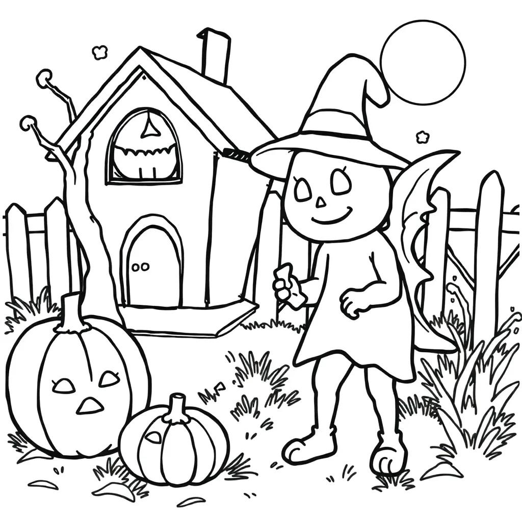 Pre K Halloween Coloring Pages