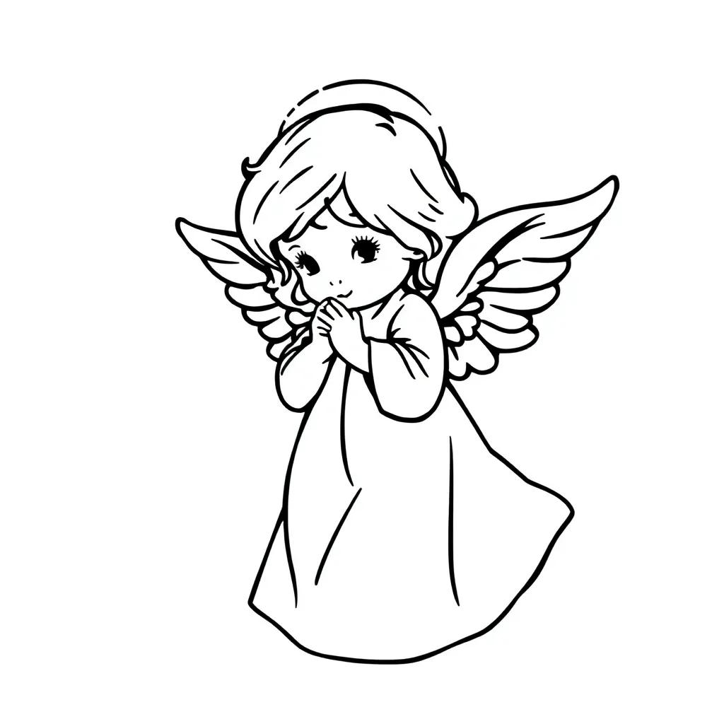 Precious Moments Angel Coloring Pages