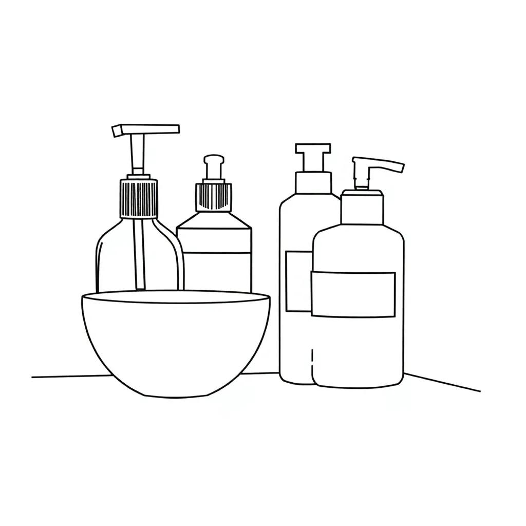 Preppy Skincare Coloring Pages Printable