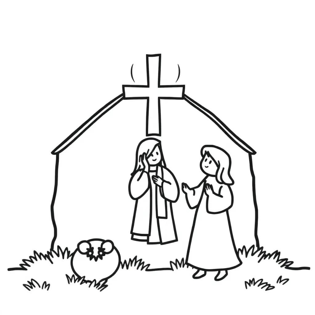 Preschool Christian Coloring Pages