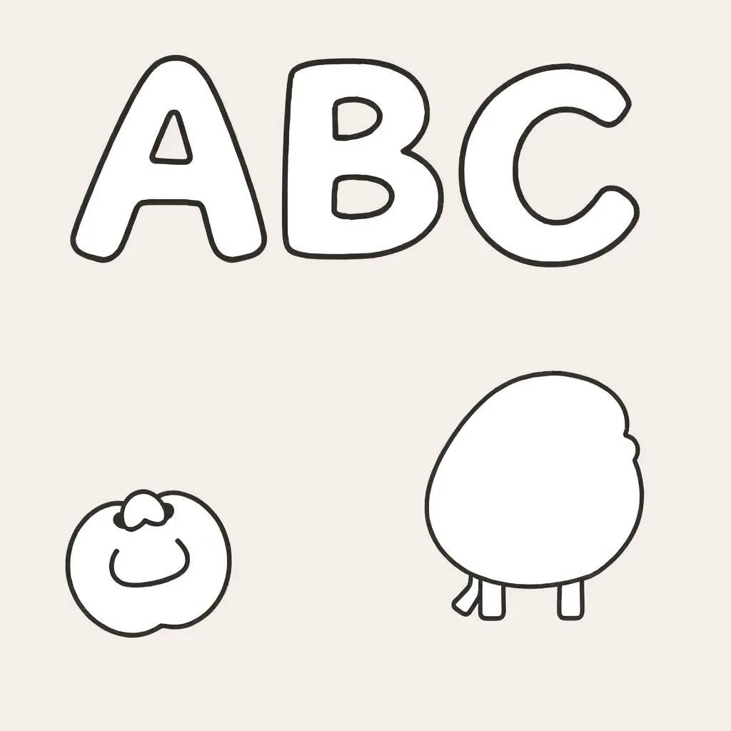 Preschool Abc Coloring Pages