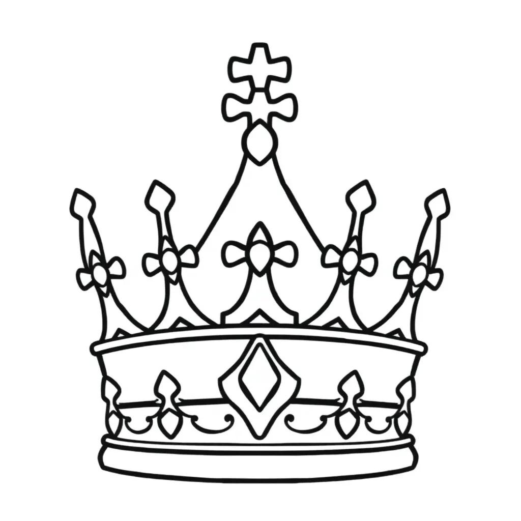 Princess Crown Coloring Page